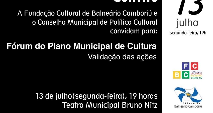 Fórum Plano Municipal de Cultura