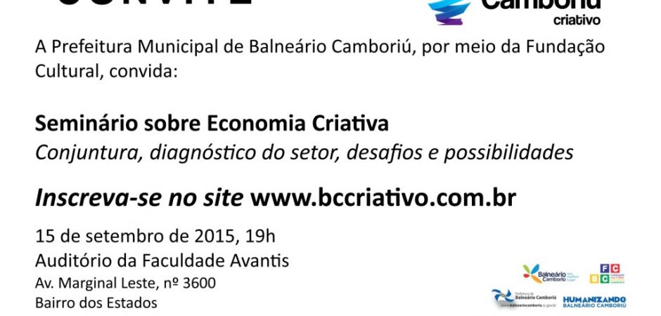 ECONOMIA CRIATIVA/Seminário trata da nova matriz econômica para Balneário Camboriú
