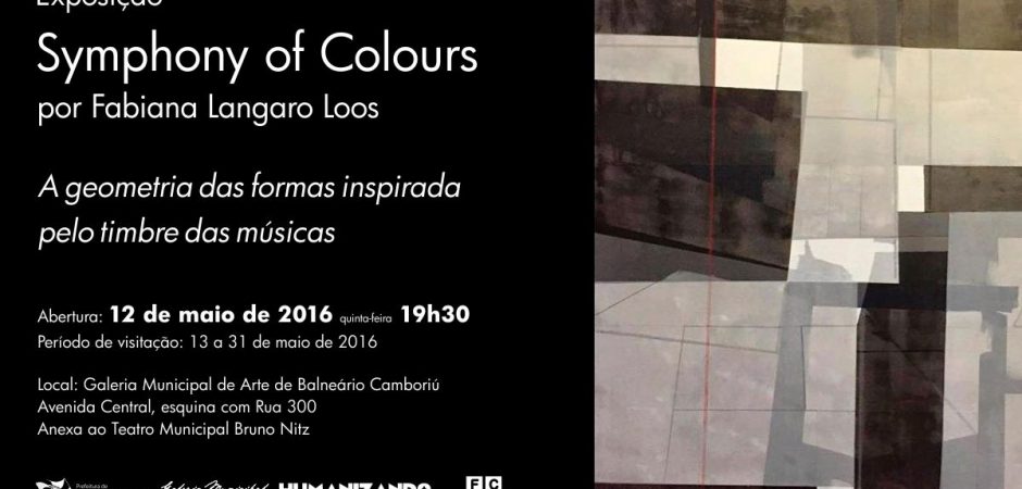 Fabi Loos cria sinfonia com pincéis e cores
