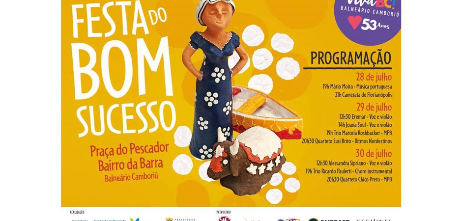 Festa do Bom Sucesso, que começa na sexta-feira, vai celebrar a diversidade cultural de Balneário Camboriú