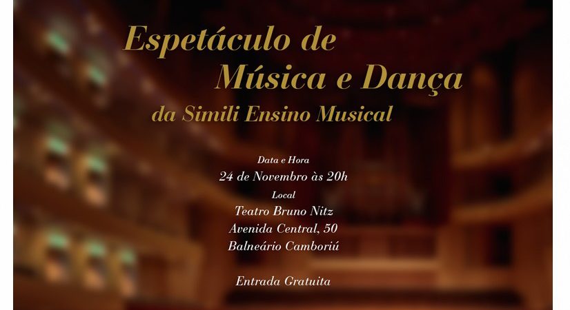 Teatro Bruno Nitz recebe espetáculo de música e dança nesta sexta-feira