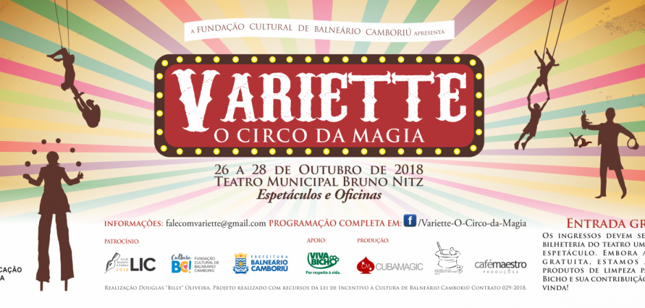 Teatro Municipal recebe evento “Variette – O Circo da Magia”