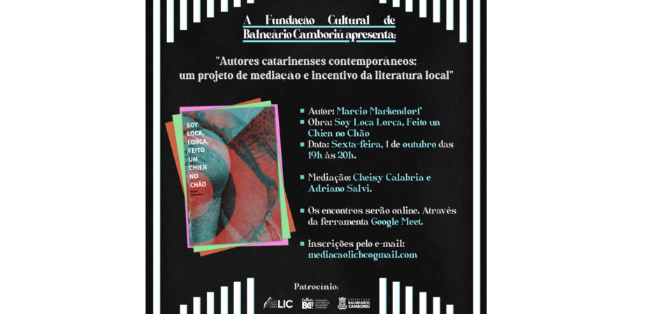 Inscrições abertas: Autores catarinenses contemporâneos: um projeto de mediação e incentivo da literatura local
