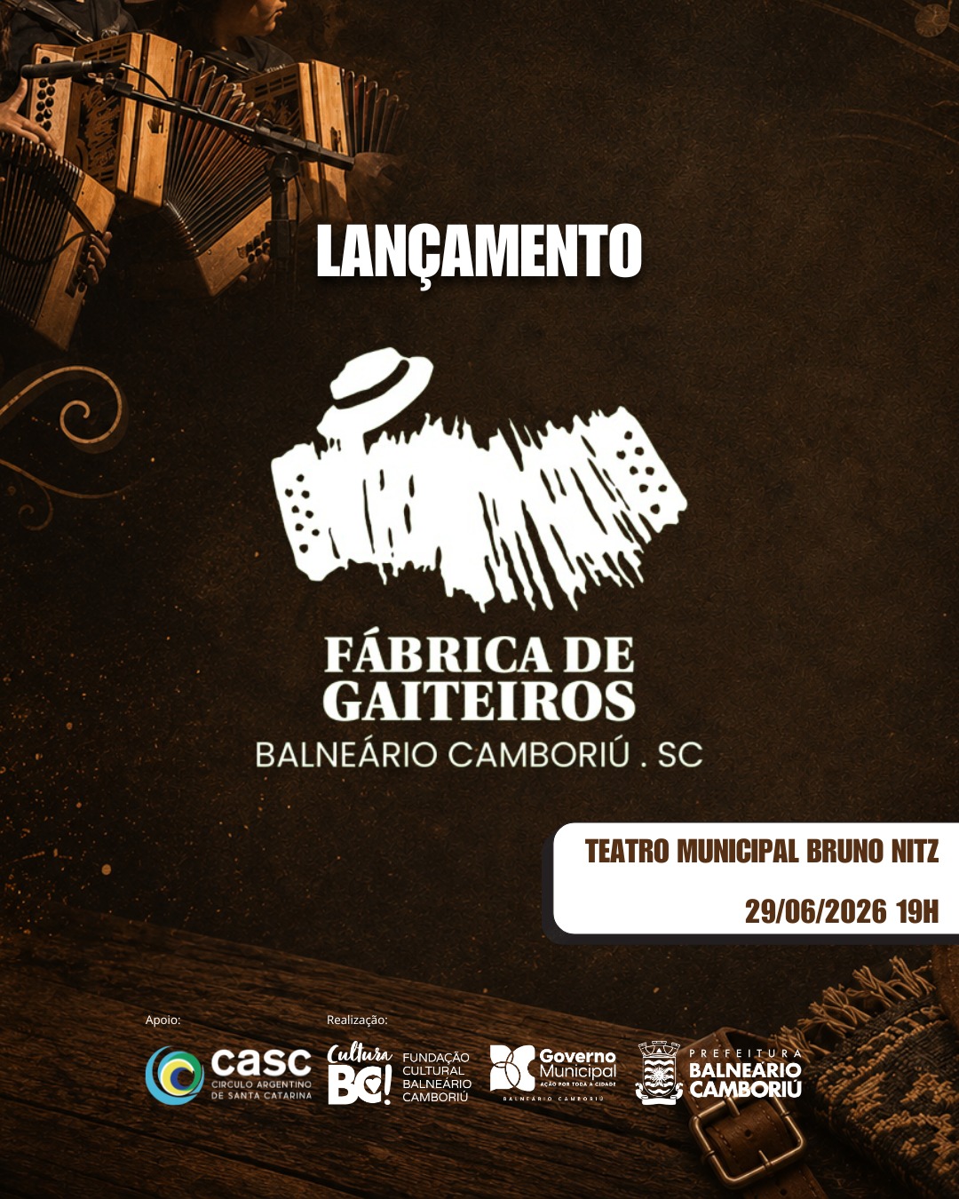 Fábrica de Gaiteiros será lançado em Balneário Camboriú segunda-feira