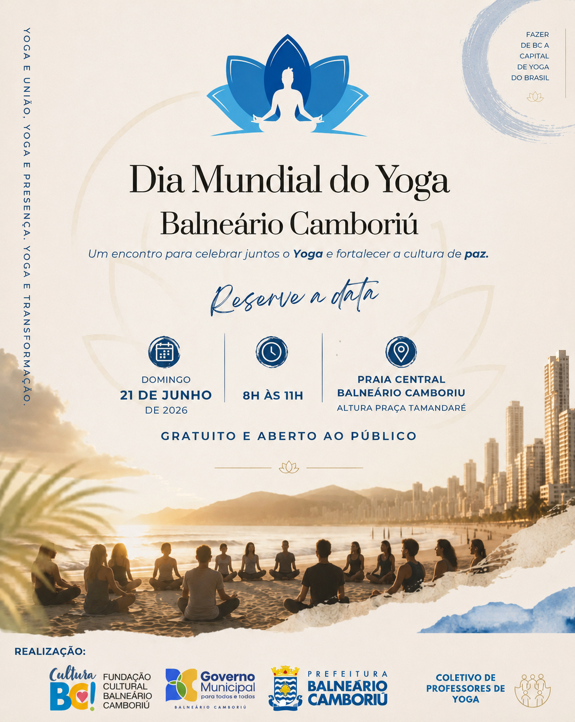 Dia Mundial do Yoga em Balneário Camboriú